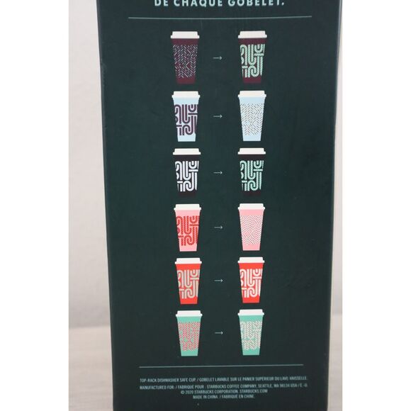 Starbucks 16 OZ Reusable Color Changing Hot Cups ~ Holiday 2020 Candy Canes ~ - Picture 8 of 10